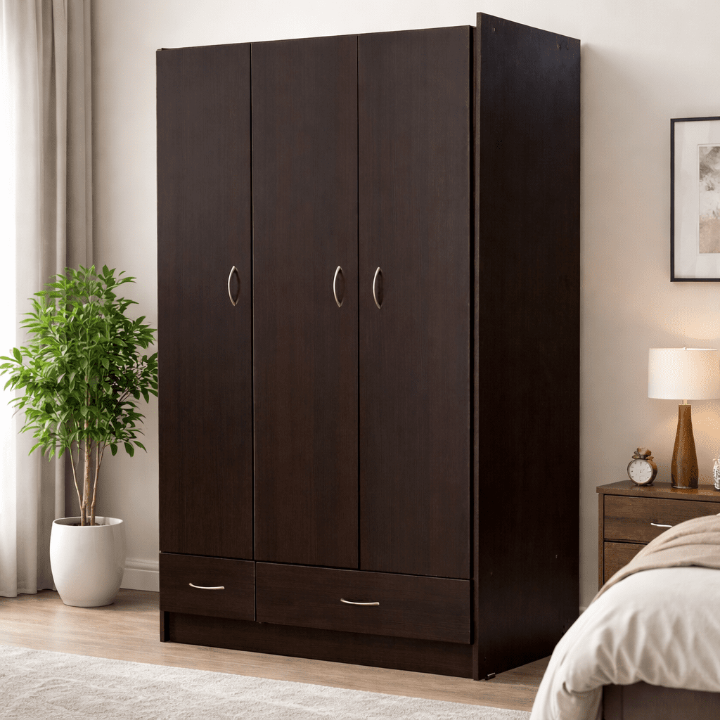 3-Door MDF Wardrobe