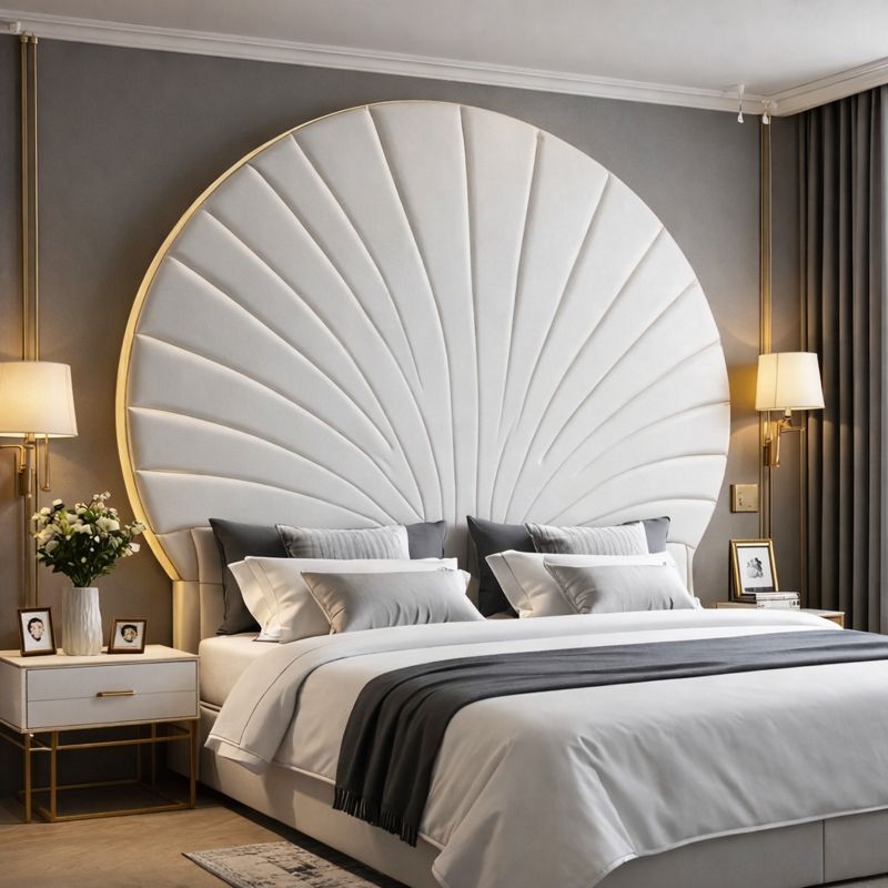 Sunburst Upholstered Bed
